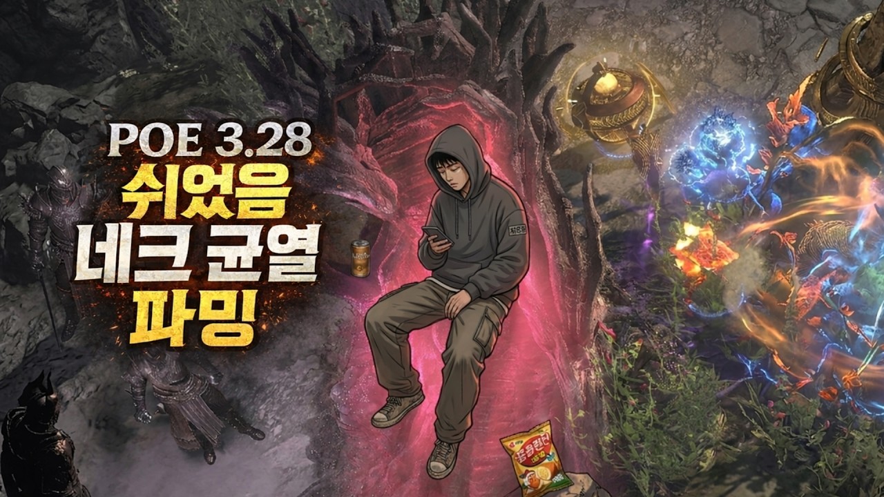 [POE 3.28] 손이 편한 쉬었음 네크 균열 파밍