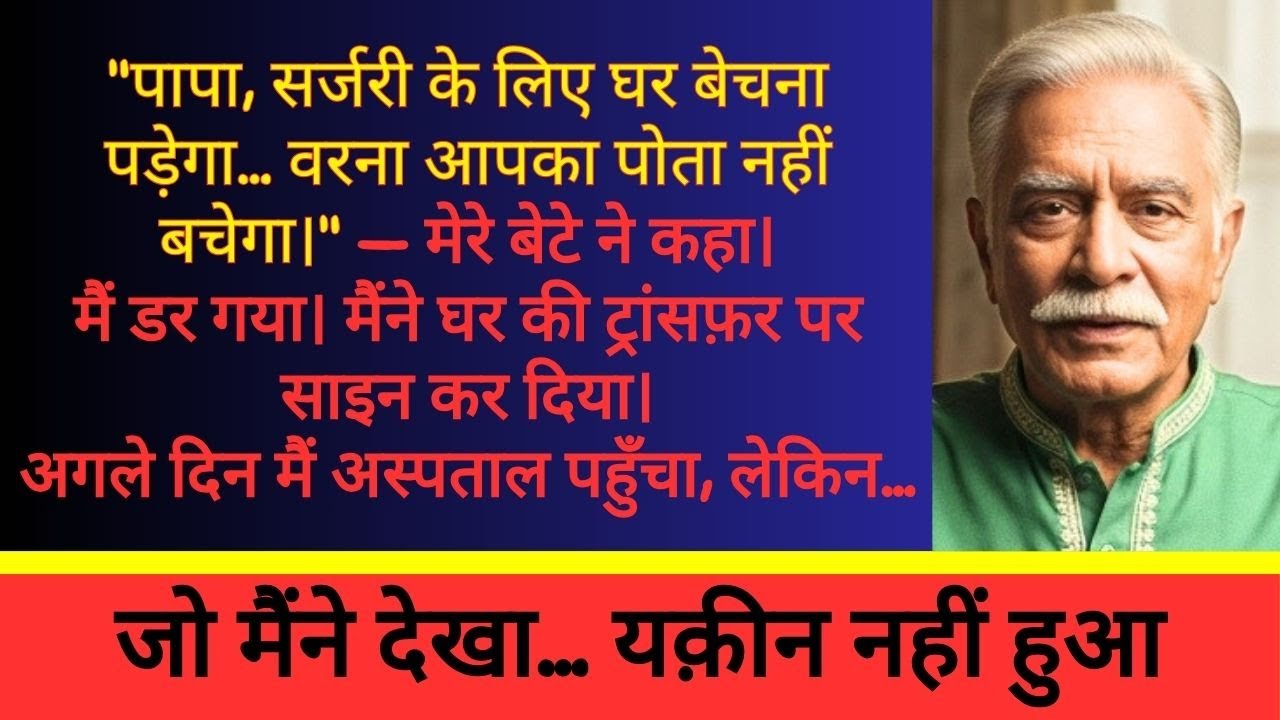 मैंने अपने पोते की जान बचाने के लिए घर दिया…
