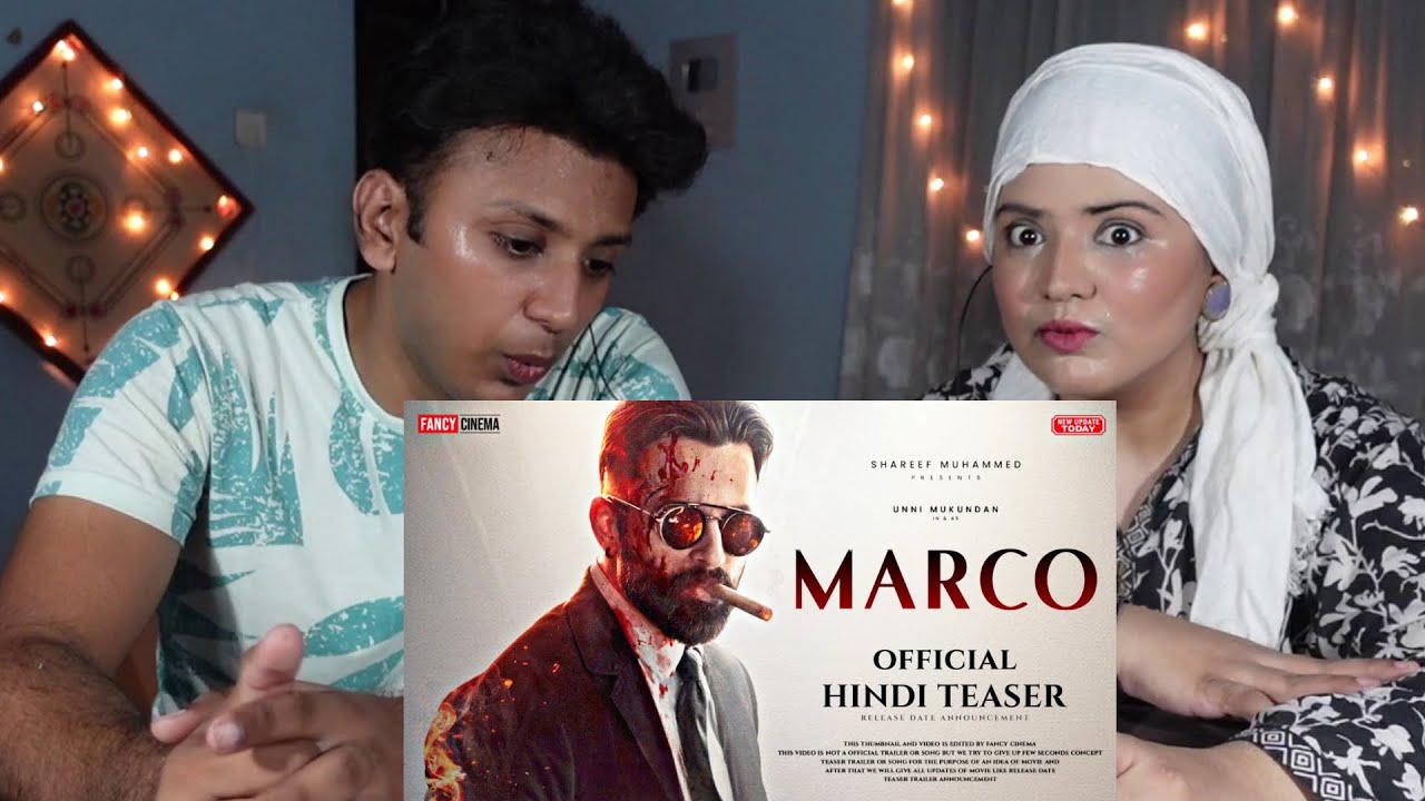 Marco Official Hindi Teaser | Unni Mukundan | Shareef Muhammed | Pak React |