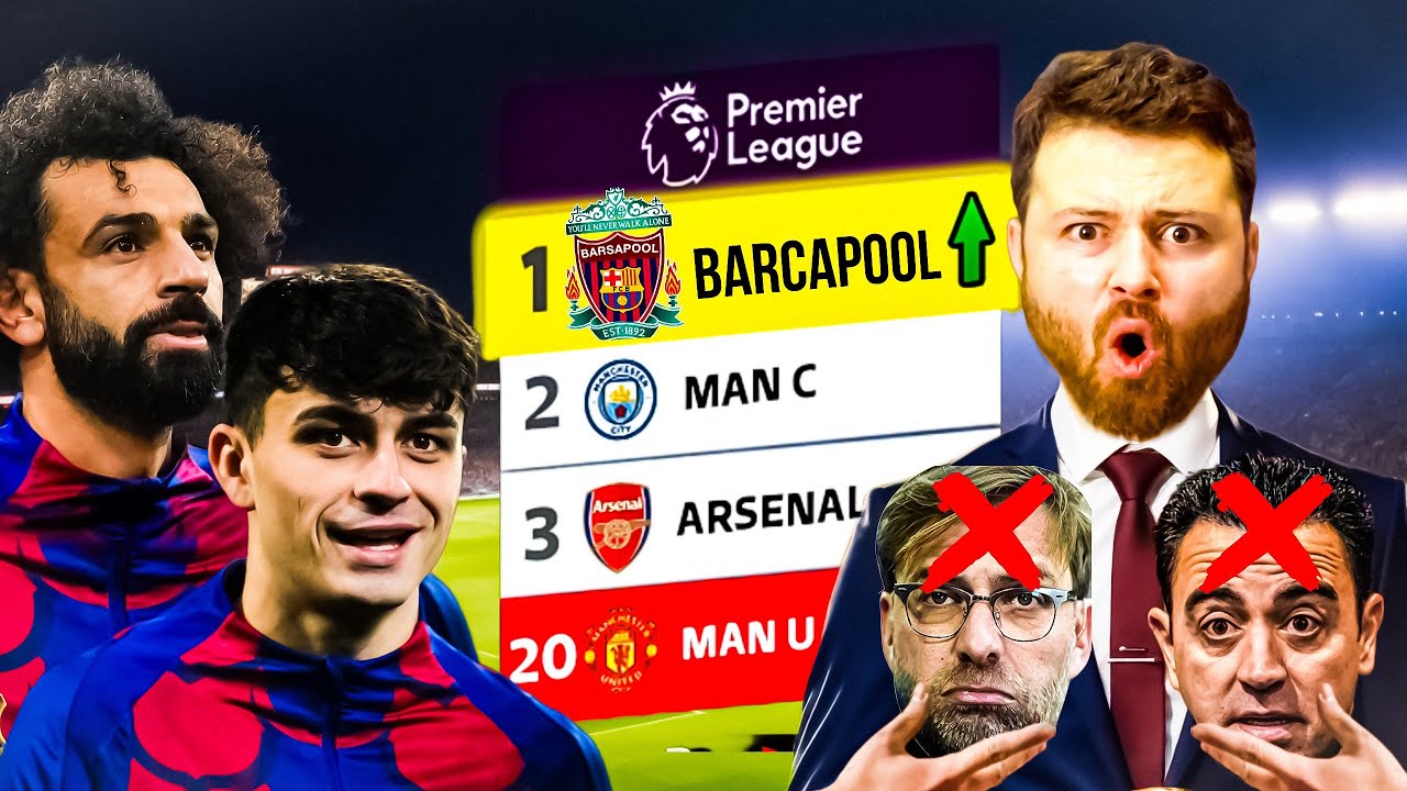 دمجت برشلونة وليفربول بفريق واحد بعد رحيل تشافي وكلوب ❌️ ..!!