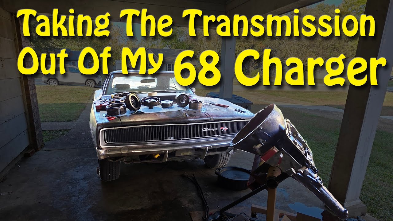 Снимаю трансмиссию с моего Charger 68 года #mopar #dodge #moparnocar