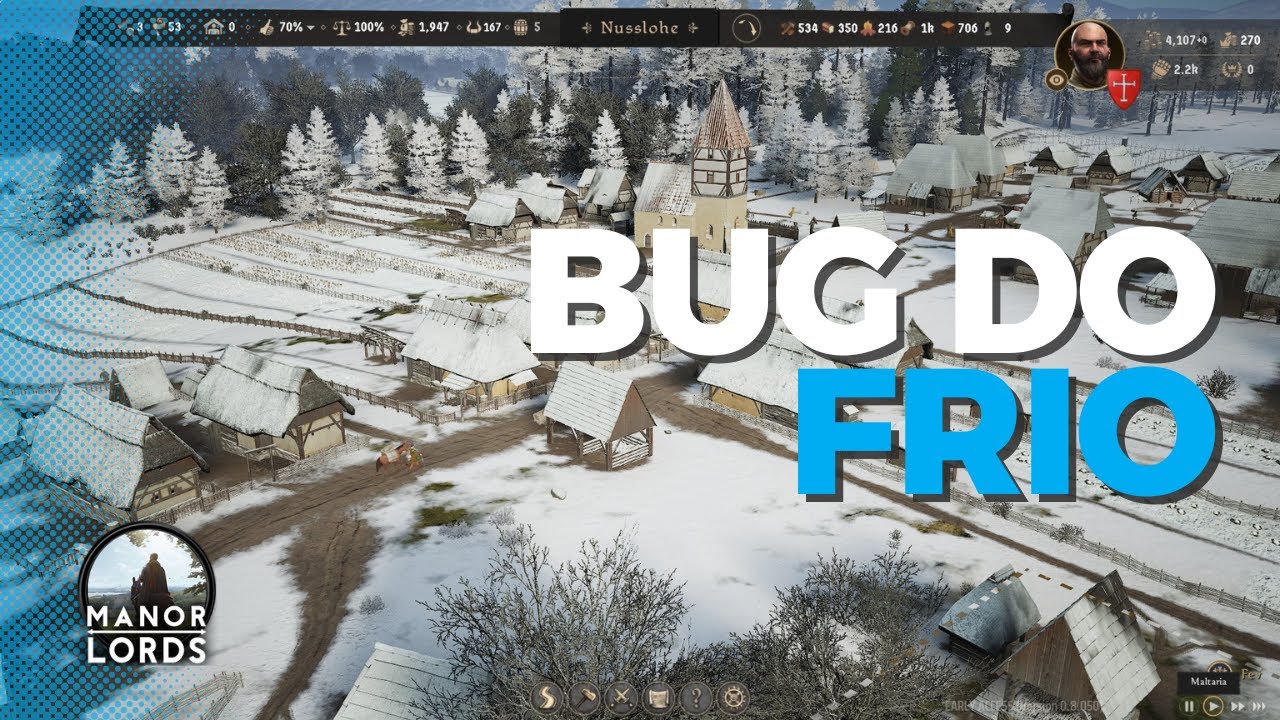 Como resolver o Bug do Frio em Manor Lords