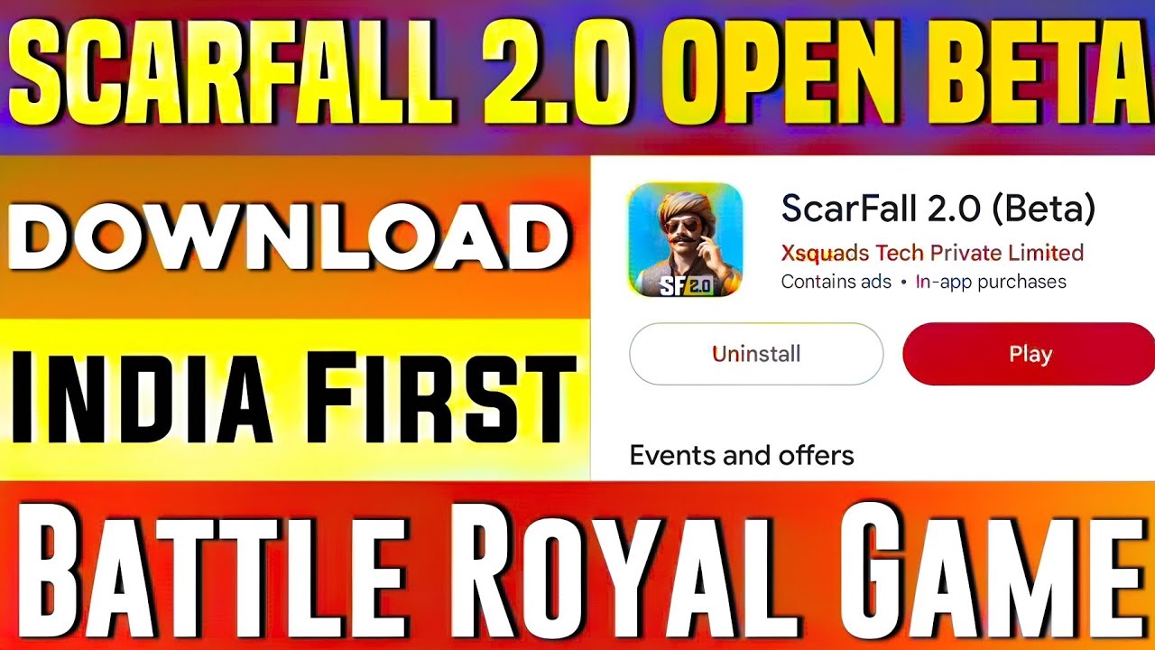SCARFALL 2.0 OPEN BETA DOWNLOAD! 🔥 INDIA KA PEHLA BATTLE ROYALE GAME (Scarfall) | FULL GUIDE