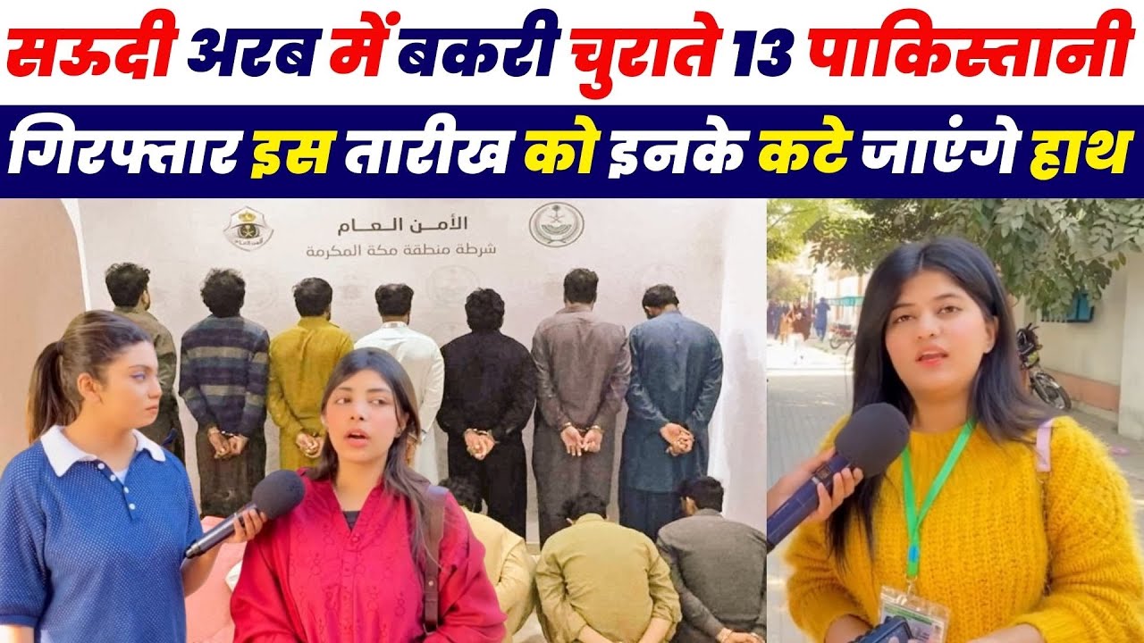 सऊदी अरब में बकरी चुराते 13 पाकिस्तानी गिरफ्तार इस तारीख को काटे जायेंगे | Pakistani Public Reaction