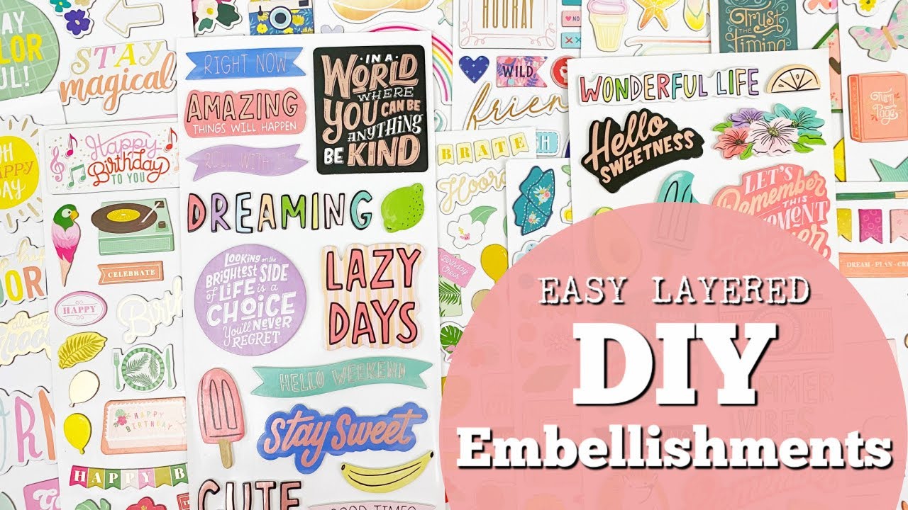 Layered DIY Embellishments | NO tools, NO sew!