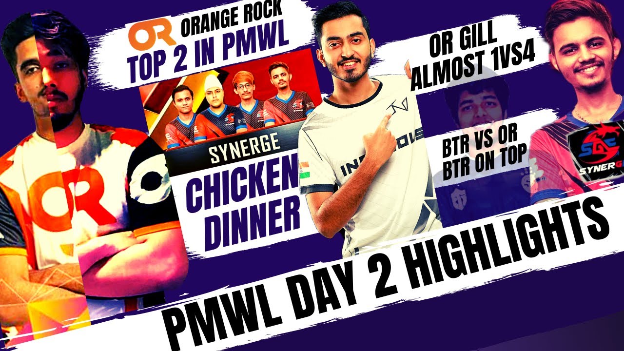 OrangeRock Top 2 PMWL | SGE Chicken Dinner | OR wipes BTR - Gill almost 1vs4 PMWL highlights