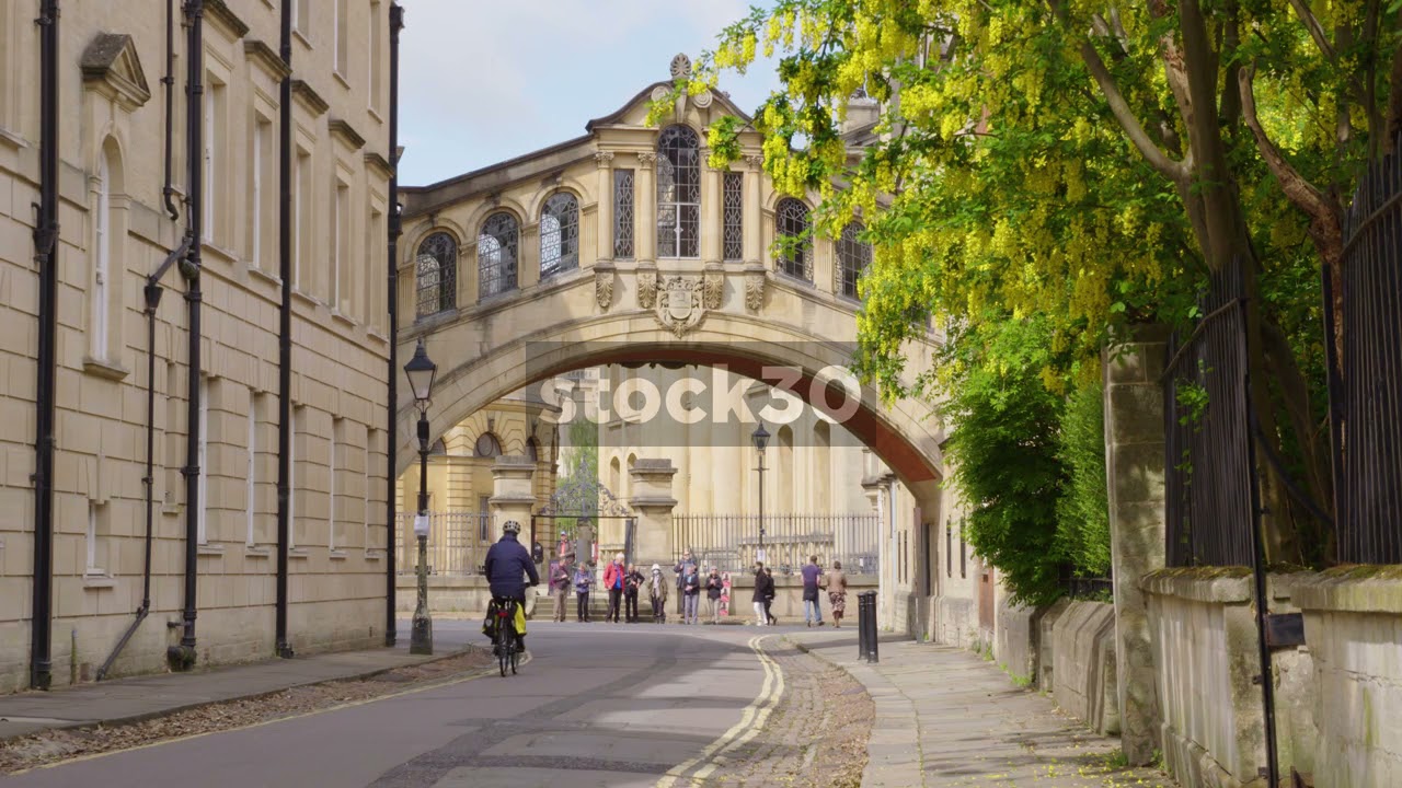 Bridge Of Sighs At Hertford College In Oxford, UK
