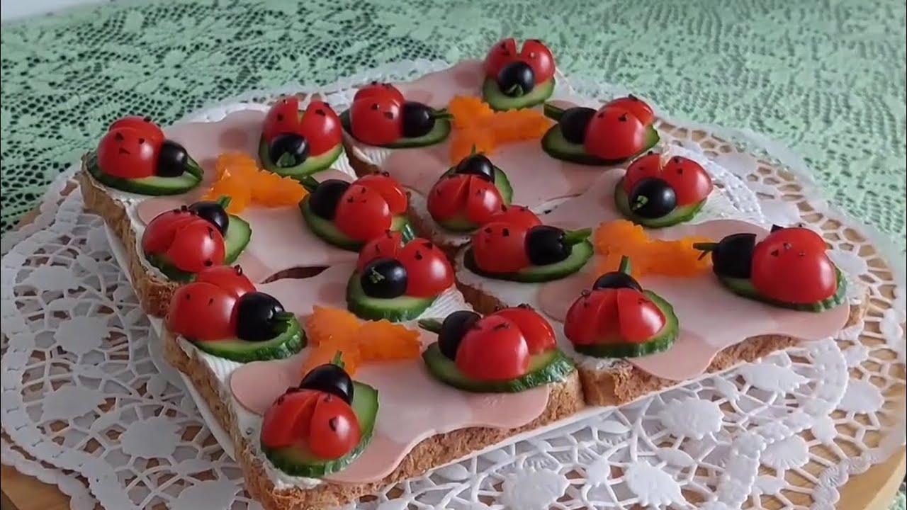 КРАСИВЫЕ И АППЕТИТНЫЕ БУТЕРБРОДЫ/ как можно сделать бутерброд аппетитным!