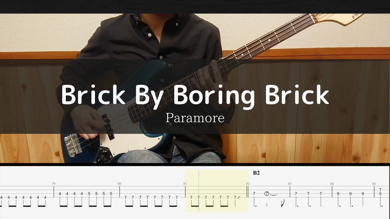 Paramore - Brick By Boring Brick - Bass Cover TAB