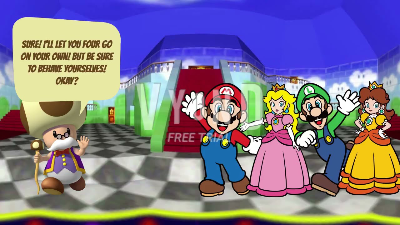 Mario, Peach, Luigi, and Daisy Behaves at Red Robin/Ungrounded