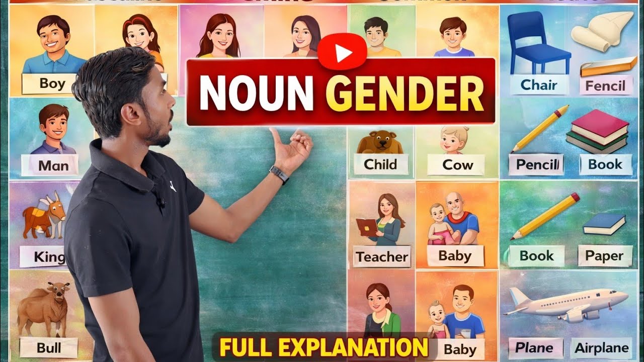Noun Gender #english #grammar #noun #gender #students #knowledge