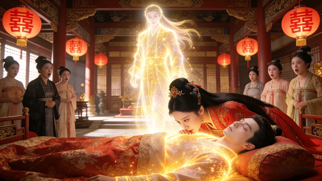 替嫁苦命女被迫嫁給昏迷不醒的侯爺，所有人都笑她註定守活寡！ 誰料她一吻就能看見侯爺靈魂，輕輕一碰便能助他蘇醒，直接逆天逆襲！！ #短劇 #逆襲 #反轉