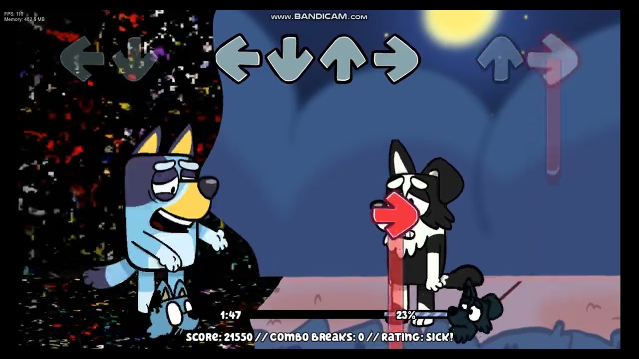 FNF VS infected bluey mod