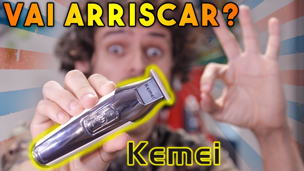 Máquina de Acabamento Kemei 5027 - Review e Unboxing