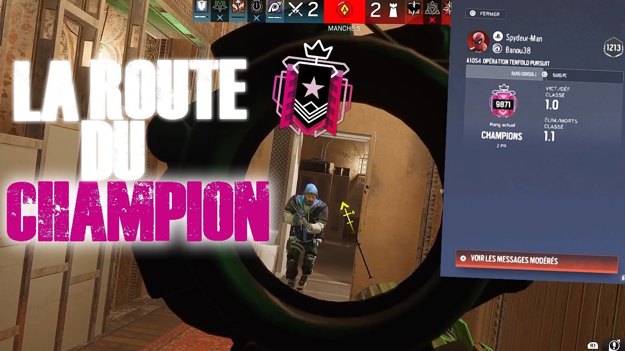 LA NOUVELLE ROUTE DU CHAMPION : JE SUIS ENFIN PASSÉ CHAMPION SUR RAINBOW SIX SIEGE !!!