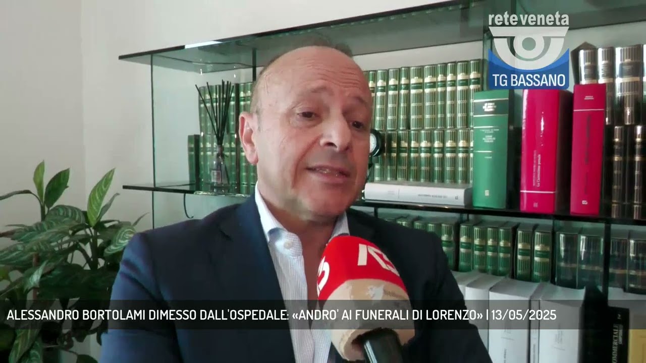ALESSANDRO BORTOLAMI DIMESSO DALL'OSPEDALE: «ANDRO' AI FUNERALI DI LORENZO» | 13/05/2025