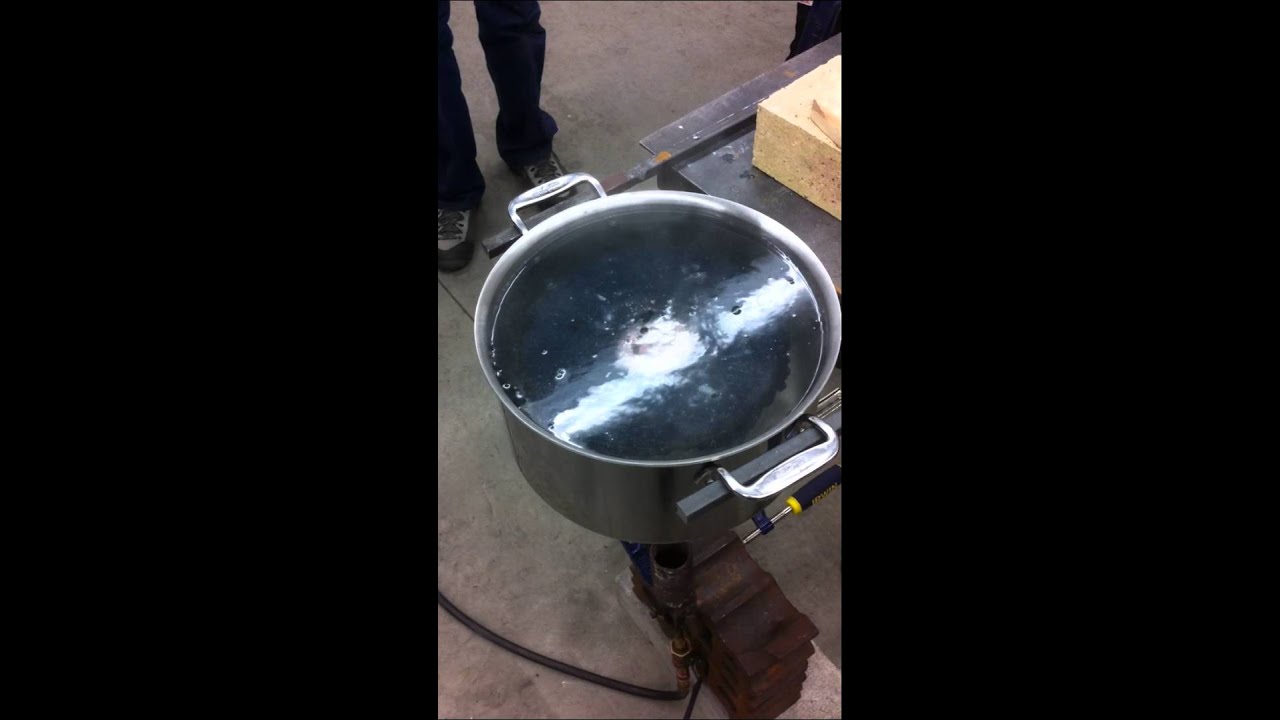 Water casting copper and shibuichi at Ford Hallam's Intro to Japanese Metalworking class
