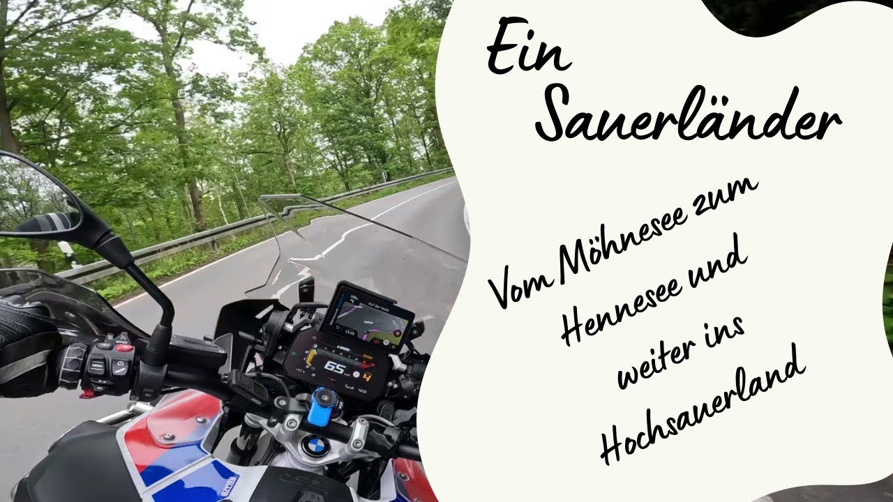 Vom #möhnesee  Richtung #hennesee bei #meschede mit der #bmwr1250gs