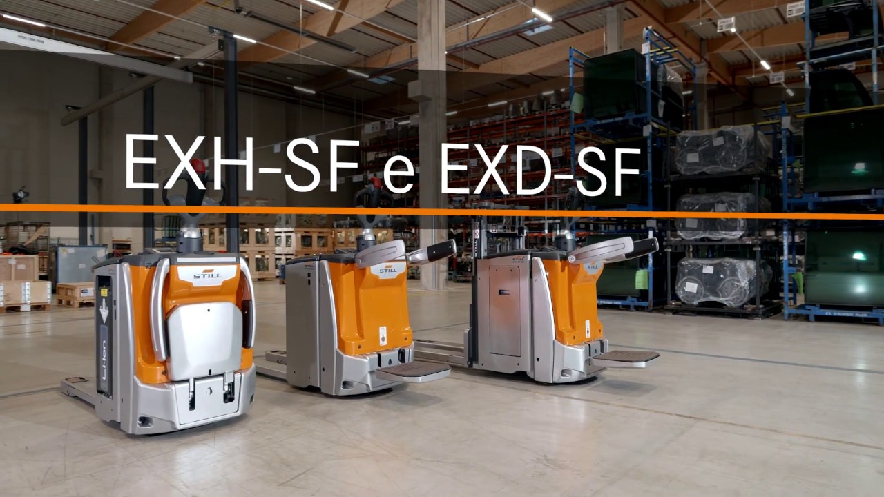 Transpallet e doppio stoccatore con piattaforma operatore STILL EXH-SF e EXD-SF: compatti e veloci