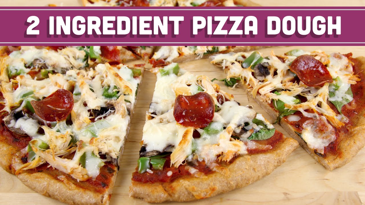 2 Ingredient Pizza Dough! Healthy Pizza and Breadsticks! - Mind Over Munch