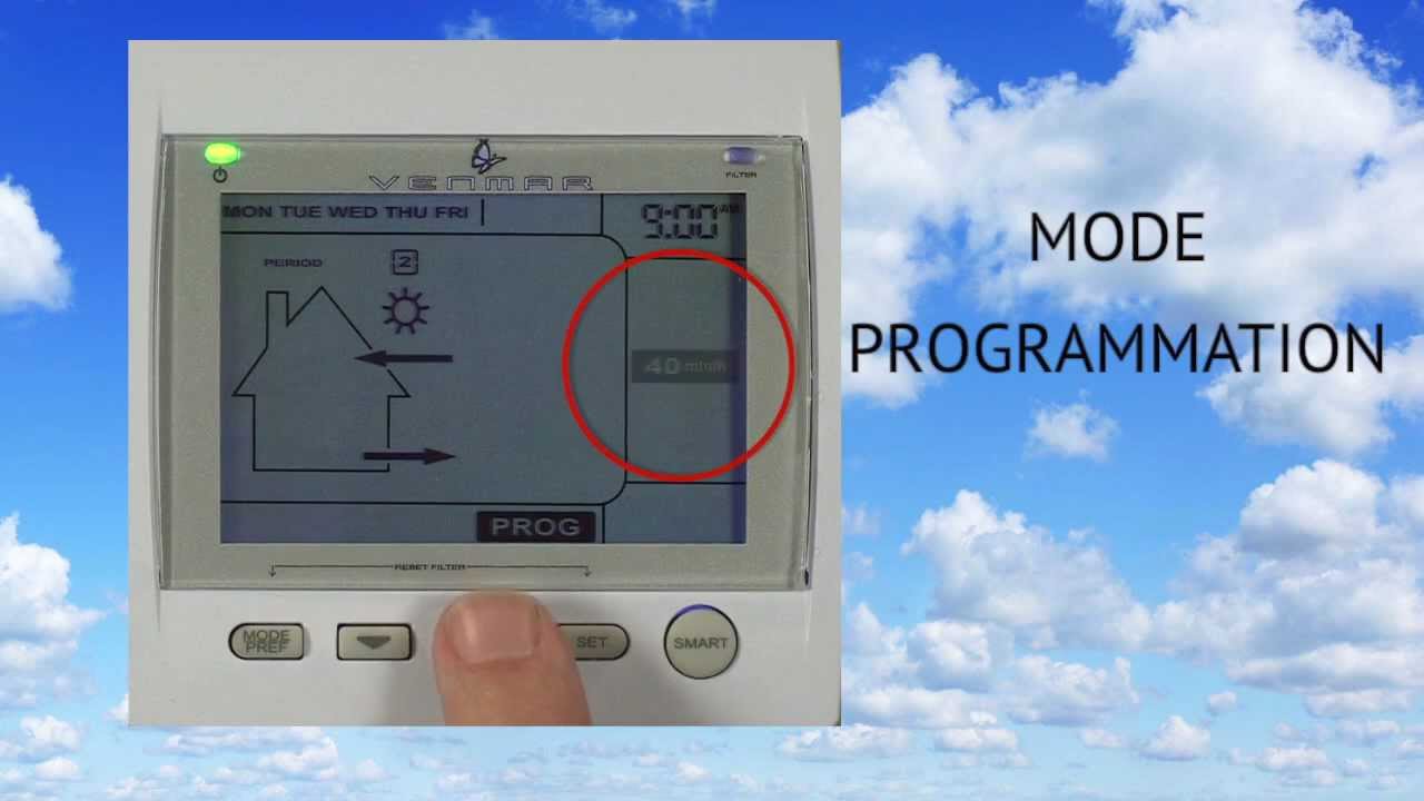 Controle échangeur d'air Altitude Venmar