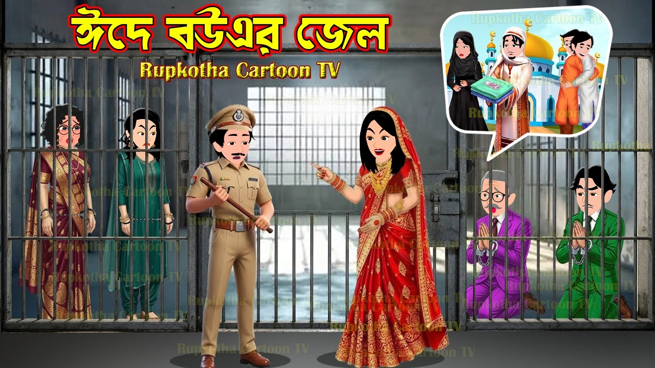 ঈদে বউএর জেল Eide Bouer Jail | Cartoon Bangla Cartoon | New Bangla Eid Cartoon | Rupkotha Cartoon TV