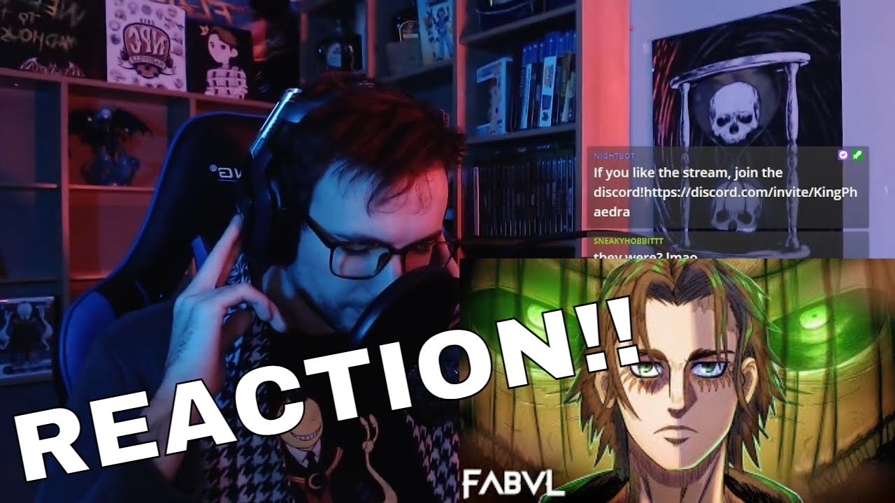 Reacting to Eren Jaeger Rap - “Let It All Burn” | FabvL [Attack On Titan]