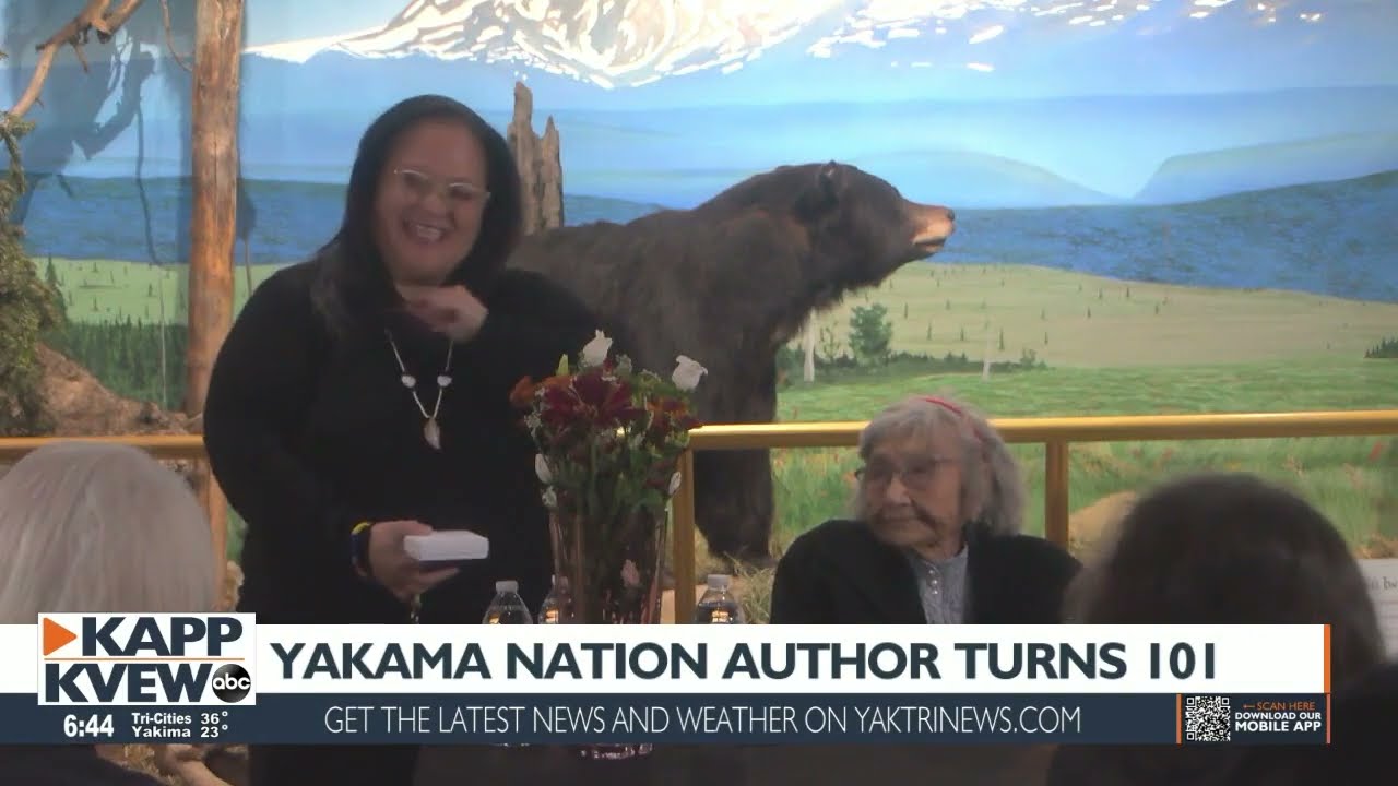Oldest Yakama Nation elder turns 101, celebrates new book of Native legends