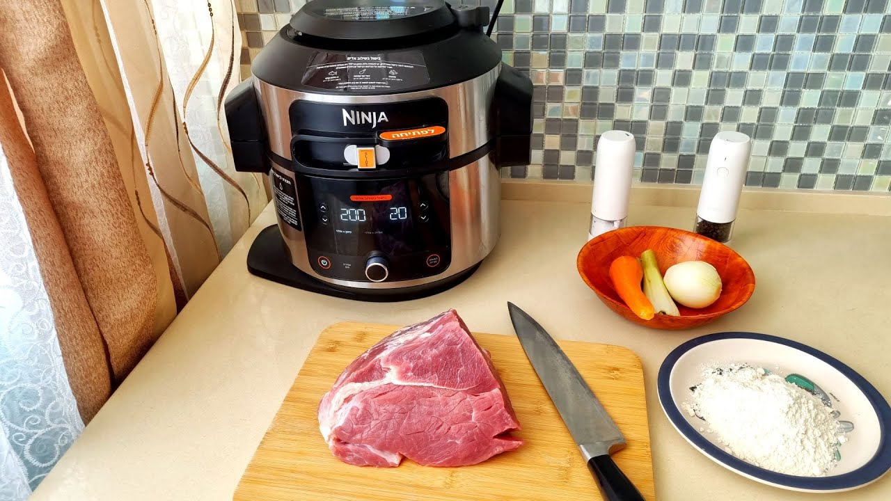 Говядина  на скорую руку,в Мультиварке Ninja,или как из недорогого мяса сделать шедевр !Beef!