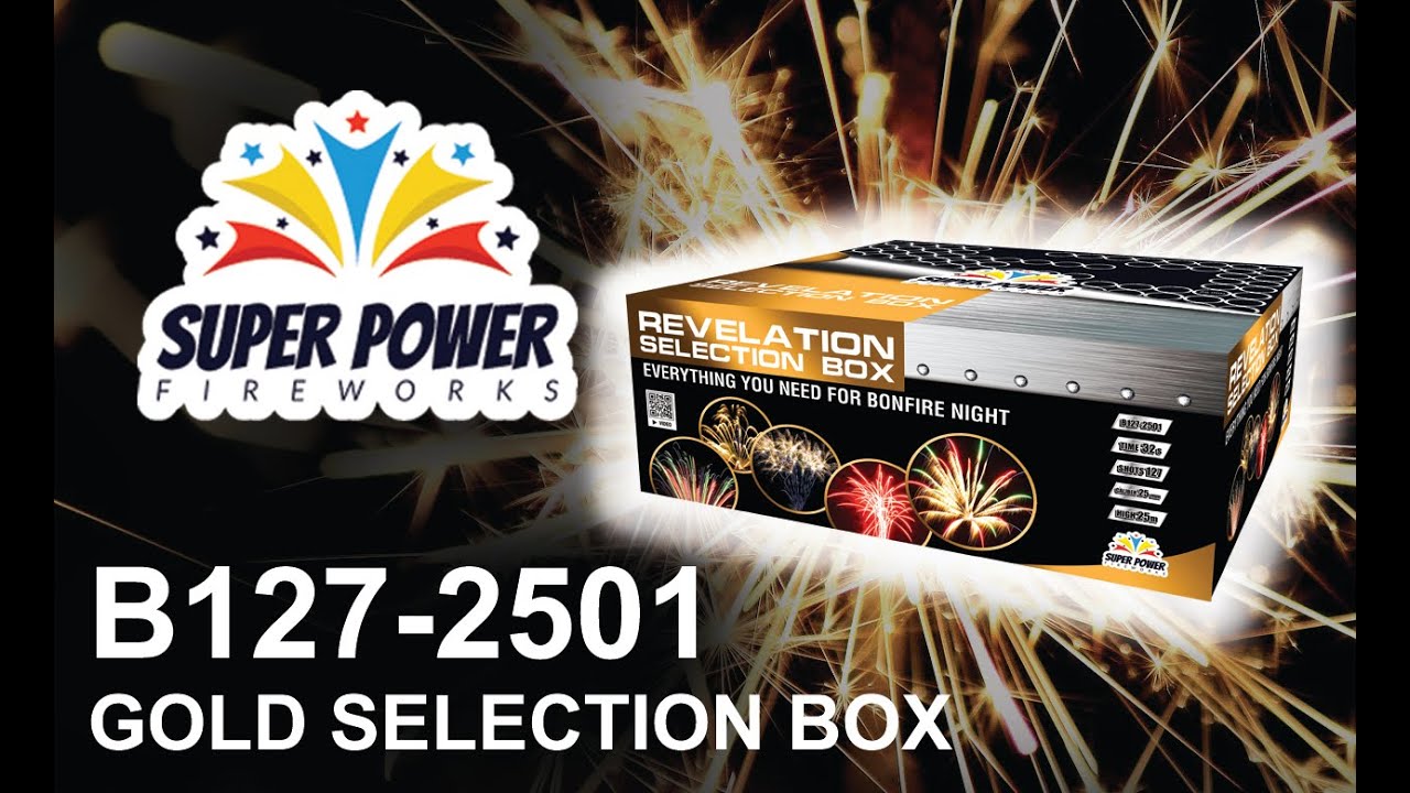 Wyrzutnia B127-2501 REVELATION (GOLD BOX) - Fajerwerki - SUPER POWER