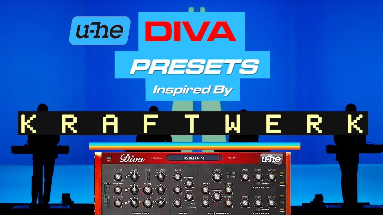 U-He DIVA: KRAFTWERK Inspired PRESETS [Werk-Station Soundbank for DIVA 80 Sounds]