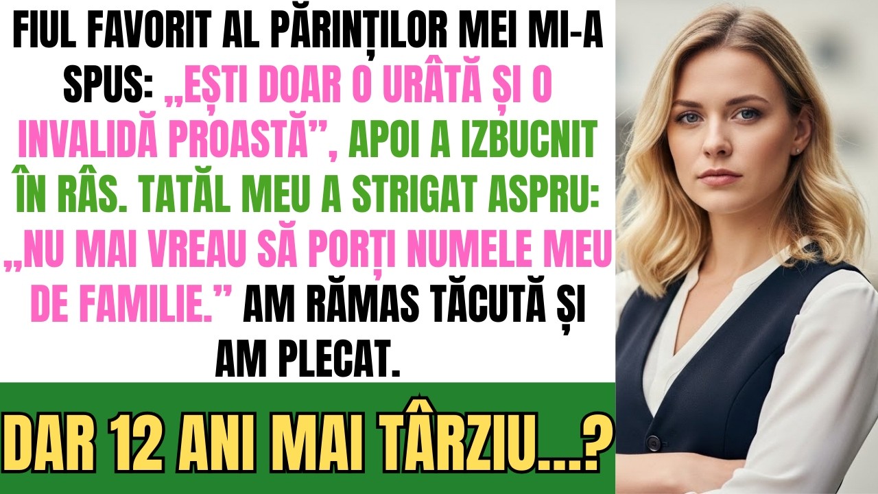 Părinții Mei L-au Iubit Pe Fiul Preferat — M-a Numit Urâtă Și M-au Dezmoștenit,Dar 12 Ani Mai Târziu