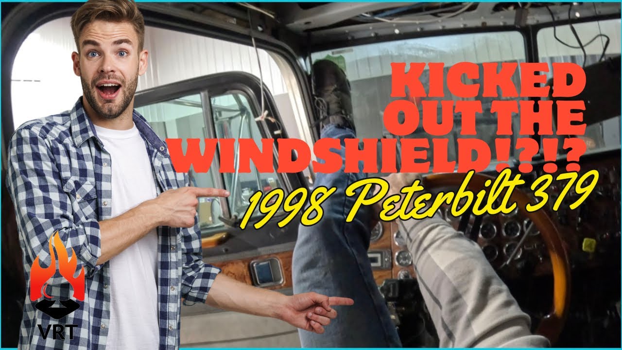 Ripping the Windshield Out of My 1998 Peterbilt 379 😳 Custom Stereo Build Gets Serious