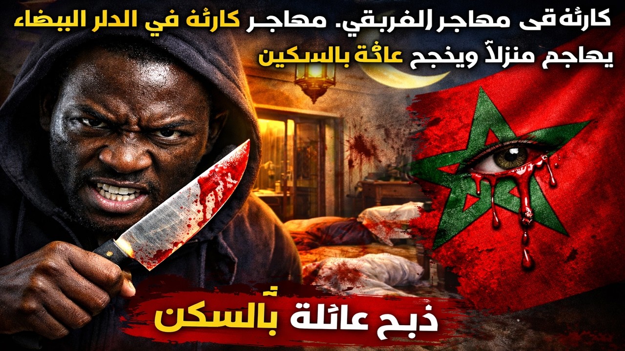 جريمة الدار البيضاء الصادمة مهاجر إفريقي يذبح عائلة كاملة في رمضان