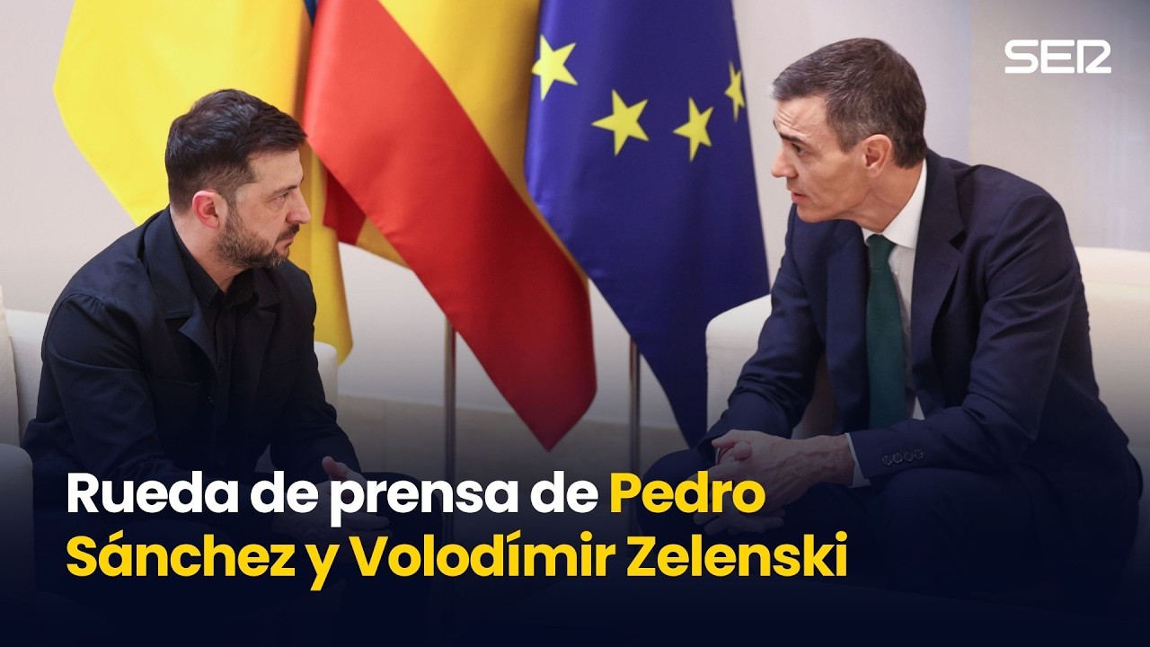 Rueda de prensa de Pedro Sánchez y Volodímir Zelenski (18/03/2026)