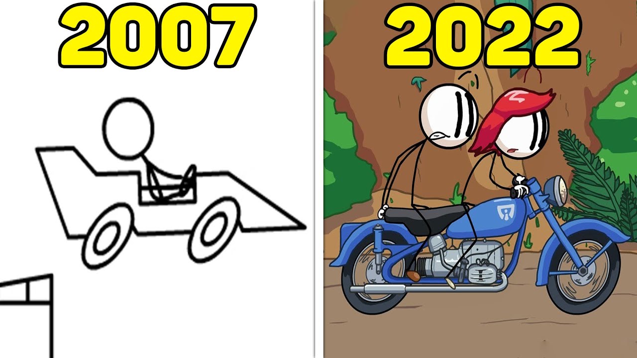 Evolution of Henry Stickmin Games (2007-2022)