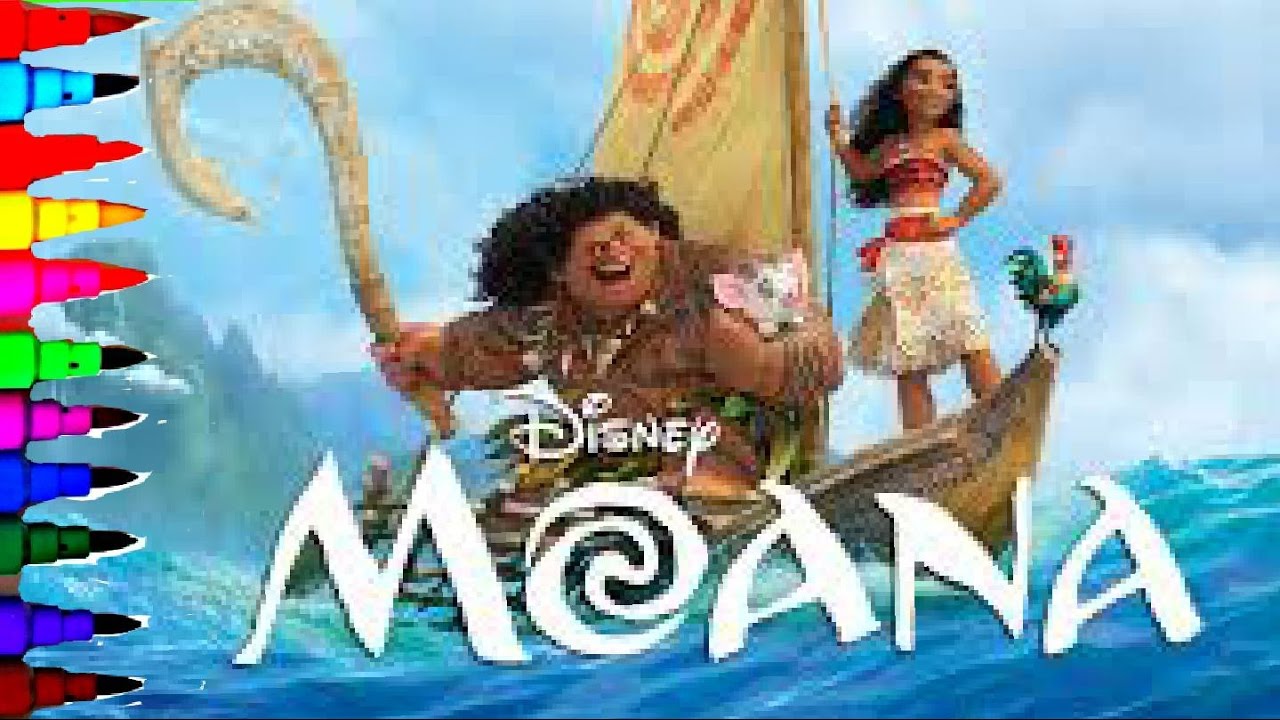 DISNEY MOANA Coloring Book Pages Kids Fun Art Activities Videos For Brilliant Kids