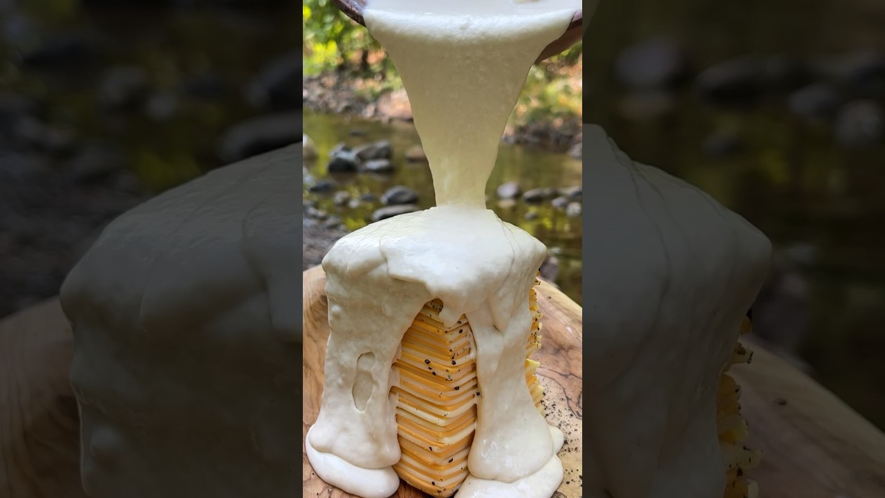 Deep Fried Cheese Tower 🧀