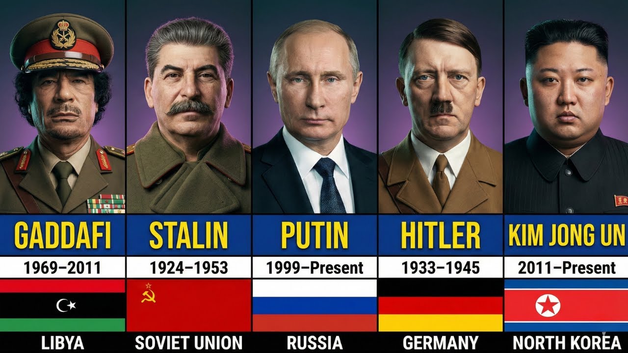 😲 Shocking Dictator World Leaders by Country 2025