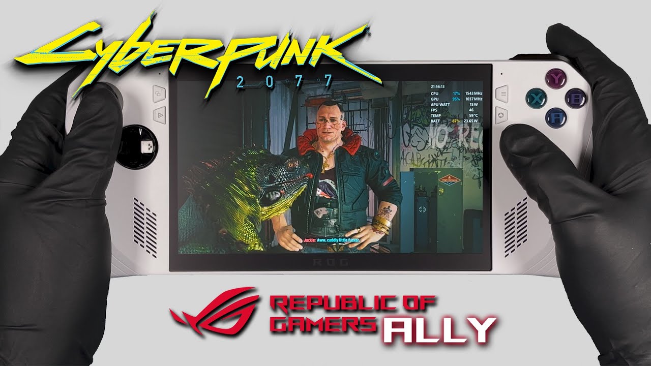Cyberpunk 2077 | RoG Ally Gameplay | Windows OS