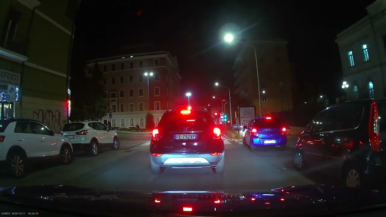 dash cam Honda Civic notte