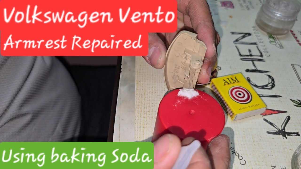 Volkswagen Vento Armrest Repaired using Baking Soda Powder