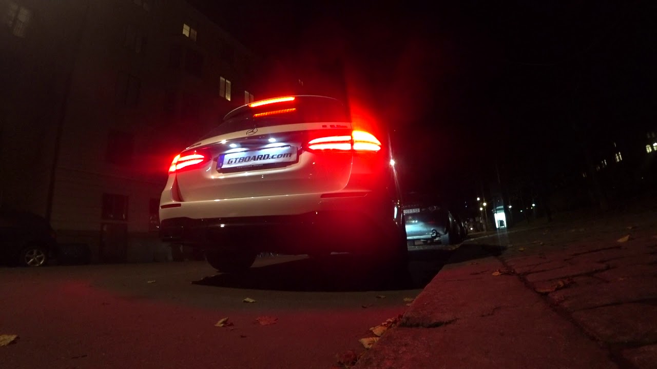 VERY COLD START Mercedes E63S 4-Matic+ Estate in Sweden (around freezing temperature)