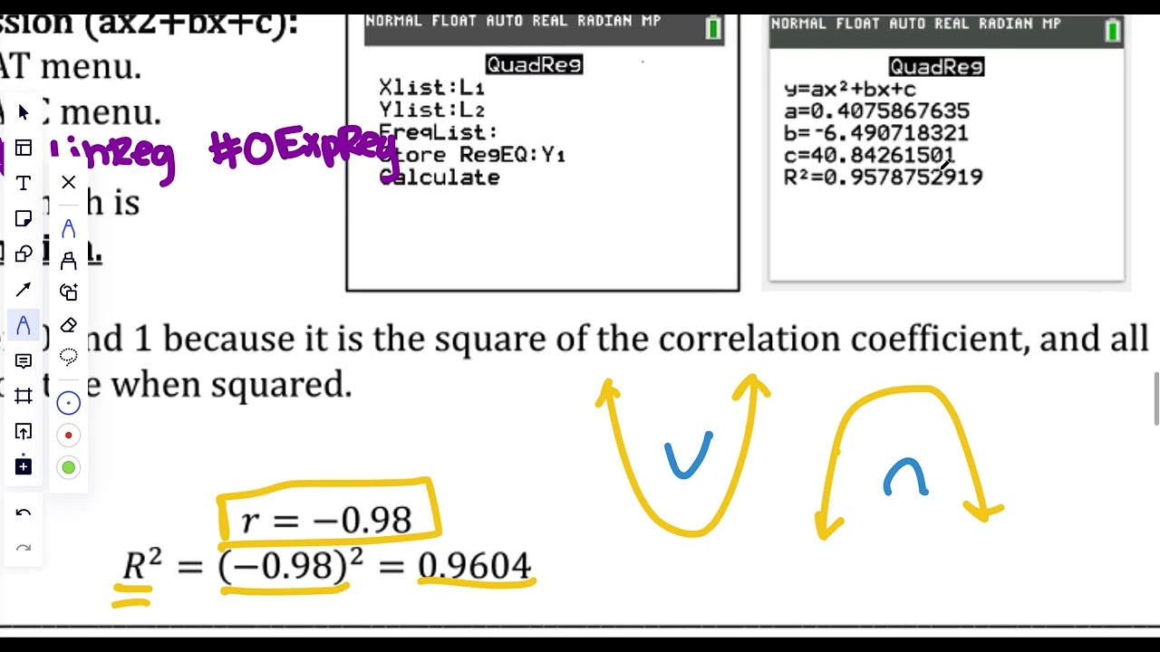 Quadratic Regression Flipped Lesson