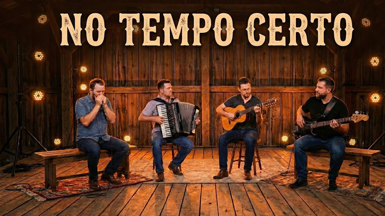ESSA BANDA VAI TOCAR NA SUA ALMA! — No Tempo Certo (Viola,Sanfona,Gaita e Baixo)
