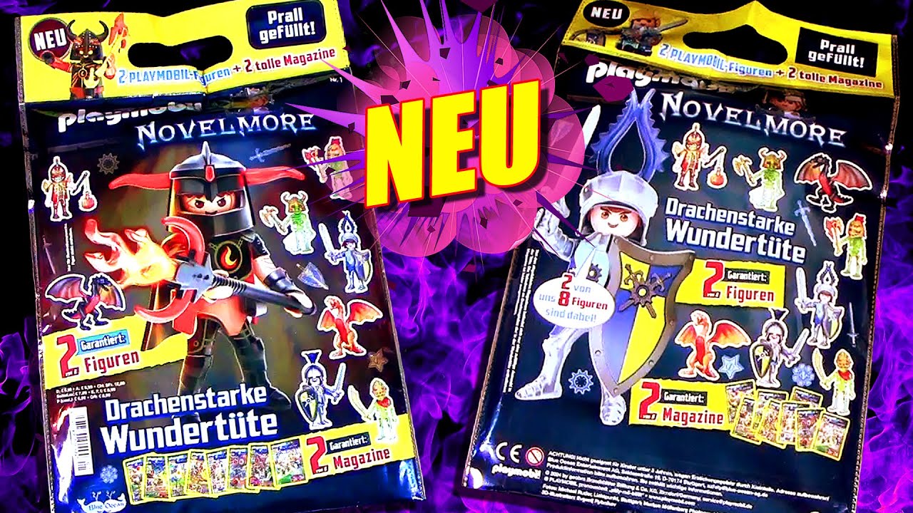 Playmobil ® Novelmore - Drachenstarke Wundertüte Nr. 1 - 2 Figuren + 2 Magazine - Was ist drin ?