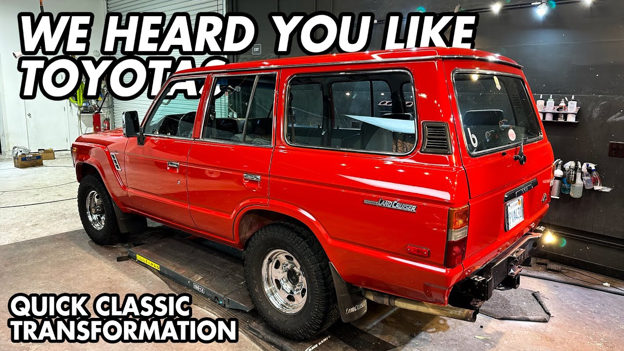Relaxing Detailing of a Classic Toyota Land Cruiser: Wash & Polish