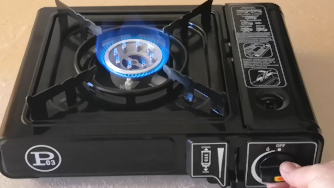 FORNELLO PORTATILE Cook 150/con ricette/Kit compreso di 4  cartucce gas butano 220 gr/Camping/PMR