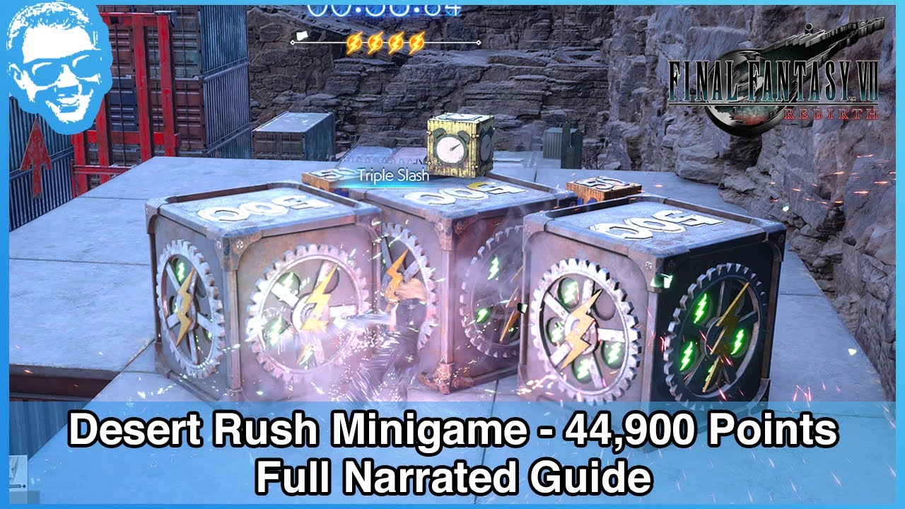 Desert Rush Minigame (Normal Difficulty) - Full Narrated Guide - Final Fantasy VII Rebirth