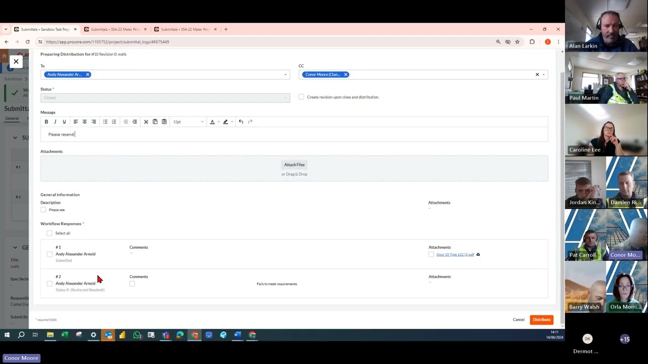 Procore Workshop Submittals Overview